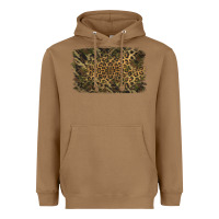 Toasted Coconut Camouflage Leopard Background Heavyweight Hoodie - Jasminsmagicworld