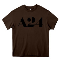 Chocolate Brown a24  entertainment Heavy Core Tee - baoMotion