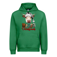 Emerald merry christmas hereford cow Urban Hoodie - RanaPortraitStore