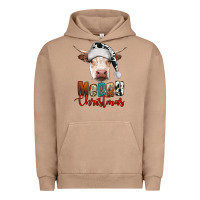 Pigment Burro merry christmas hereford cow Urban Hoodie - RanaPortraitStore