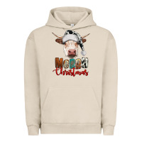 Pigment French Oak merry christmas hereford cow Urban Hoodie - RanaPortraitStore