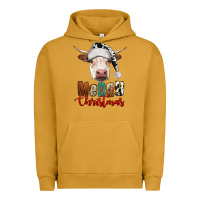 Pigment Peanut Butter merry christmas hereford cow Urban Hoodie - RanaPortraitStore