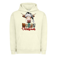 Pigment Pistachio merry christmas hereford cow Urban Hoodie - RanaPortraitStore