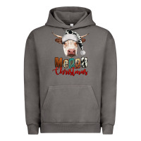 Pigment Tornado merry christmas hereford cow Urban Hoodie - RanaPortraitStore