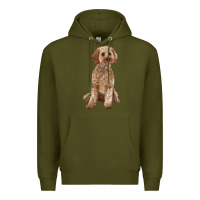Army Green cockapoo Premium Hoodie - RanaPortraitStore