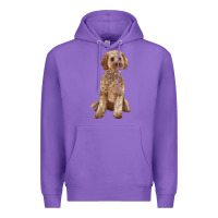 Purple cockapoo Premium Hoodie - RanaPortraitStore