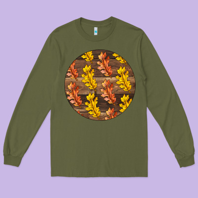 Fall Rounded Long Sleeve Tee Designed By Lillyallendesigns
