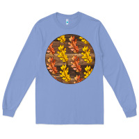 Colony Blue Fall Rounded Long Sleeve Tee - LillyAllenDesigns