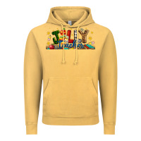 Vintage Mustard Christmas Jolly Teacher Vintage Hoodie - Artiststas