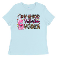V Is For Valentine Vodka Ladies Tee | Teevron