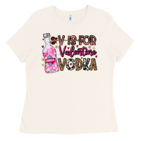 Bone V is For Valentine Vodka Ladies Tee - CowhideDigitalArt