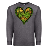 Charcoal Heather pineapple heart Premium Sweatshirt - Jasminsmagicworld