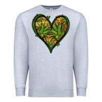 Heather Grey pineapple heart Premium Sweatshirt - Jasminsmagicworld