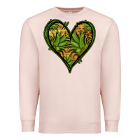 Pale Pink pineapple heart Premium Sweatshirt - Jasminsmagicworld