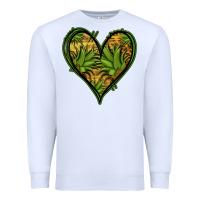 White pineapple heart Premium Sweatshirt - Jasminsmagicworld