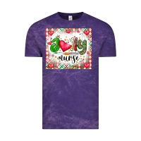 Cloud Purple Joly Nurse Vintage Tee - CowhideDigitalArt