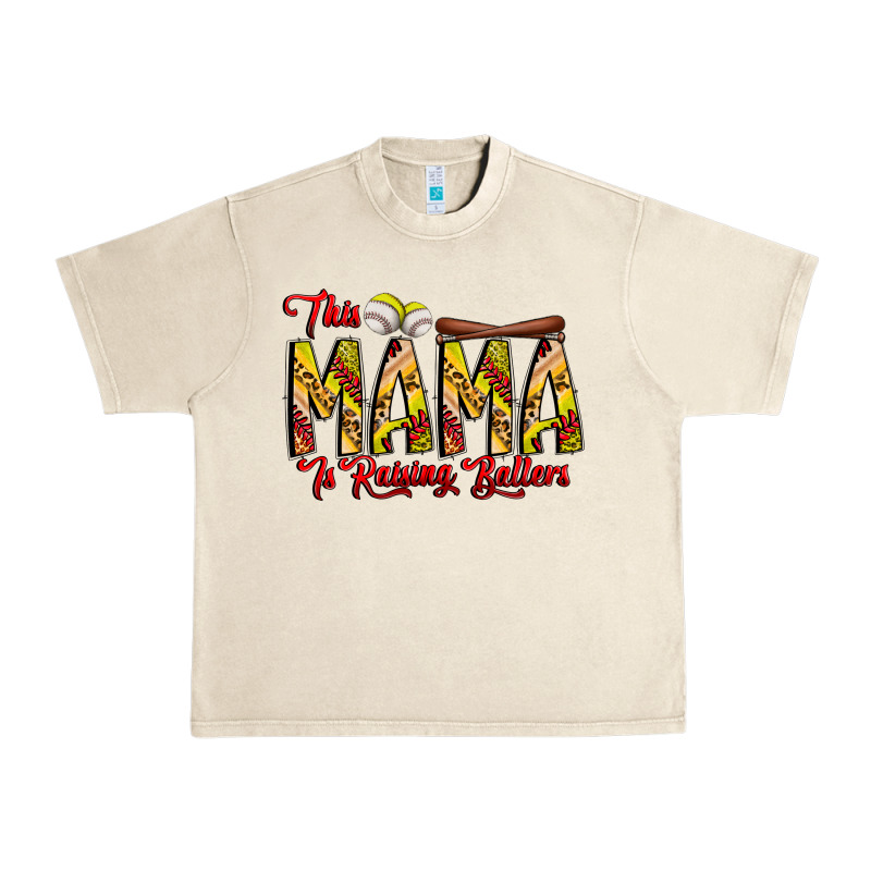 This Mama Is Raising Ballers Softball And Baseball Urban Heavy Tee by CowhideDigitalArt | Teevron