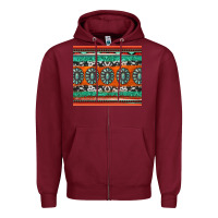 Burgundy turquoise gemstone western Zipper Hoodie - Jasminsmagicworld