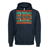 Navy turquoise gemstone western Zipper Hoodie - Jasminsmagicworld