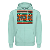 Seafoam turquoise gemstone western Zipper Hoodie - Jasminsmagicworld