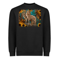 Black Western Wolves Heavyweight Sweatshirt - Jasminsmagicworld