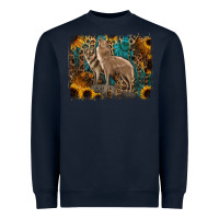 Navy Western Wolves Heavyweight Sweatshirt - Jasminsmagicworld