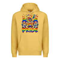 Antique Gold pride gnome Premium Hoodie - BarkalooDesign