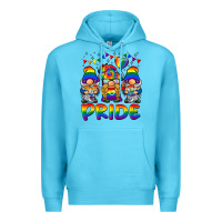 Ocean Blue pride gnome Premium Hoodie - BarkalooDesign