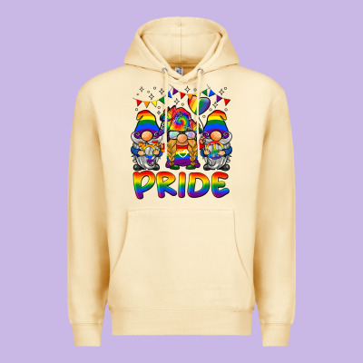 Pride Gnome Premium Hoodie Designed By Barkaloodesign