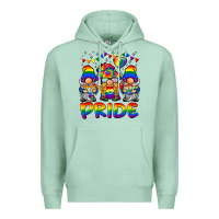 Seafoam pride gnome Premium Hoodie - BarkalooDesign