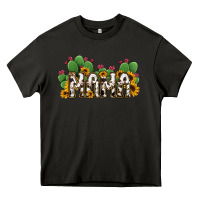 Asphalt Cactus Cowhide Sunflower Mama and Mini Set Heavy Core Tee - Jasminsmagicworld