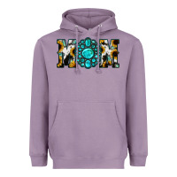 Lavender Sunflower Cowhide Turquoise Gemstone Mom Heavyweight Hoodie - Jasminsmagicworld