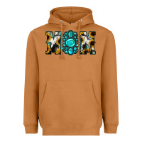 Meerkat Sunflower Cowhide Turquoise Gemstone Mom Heavyweight Hoodie - Jasminsmagicworld