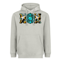 Moon Dust Sunflower Cowhide Turquoise Gemstone Mom Heavyweight Hoodie - Jasminsmagicworld