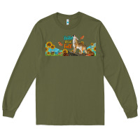 Army Green Wild About Fall Coyote Long Sleeve Tee - LillyAllenDesigns