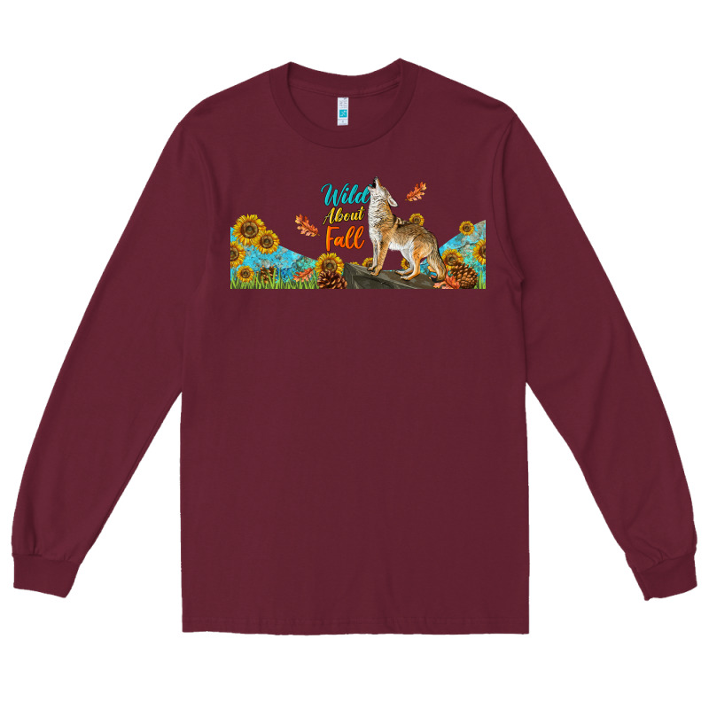 Wild About Fall Coyote Long Sleeve Tee by LillyAllenDesigns | Teevron