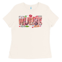 Bone Nurse Valentine Ladies Tee - CowhideDigitalArt