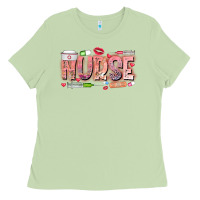Matcha Nurse Valentine Ladies Tee - CowhideDigitalArt