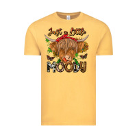 Vintage Mustard Just a Little Moody Vintage Tee - CowhideDigitalArt