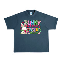 Midnight Navy Bunny Kisses Easter Wishes Urban Heavy Tee - CowhideDigitalArt