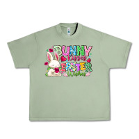 Oil Green Bunny Kisses Easter Wishes Urban Heavy Tee - CowhideDigitalArt