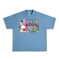 Pebble Blue Bunny Kisses Easter Wishes Urban Heavy Tee - CowhideDigitalArt