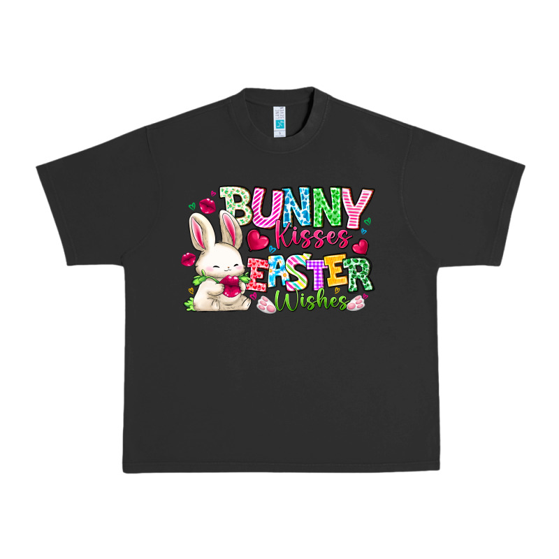 Bunny Kisses Easter Wishes Urban Heavy Tee by CowhideDigitalArt | Teevron