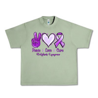 Oil Green Peace Love Cure Odgkins Lympoma Urban Heavy Tee - Jasminsmagicworld