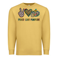 Antique Gold Peace Love Pumkins Premium Sweatshirt - Jasminsmagicworld