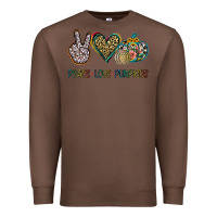 Chestnut Peace Love Pumkins Premium Sweatshirt - Jasminsmagicworld