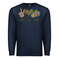 Navy Peace Love Pumkins Premium Sweatshirt - Jasminsmagicworld
