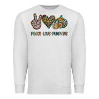 Oatmeal Heather Peace Love Pumkins Premium Sweatshirt - Jasminsmagicworld