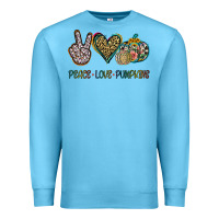 Ocean Blue Peace Love Pumkins Premium Sweatshirt - Jasminsmagicworld