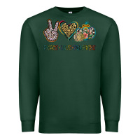 Sports Green Peace Love Pumkins Premium Sweatshirt - Jasminsmagicworld